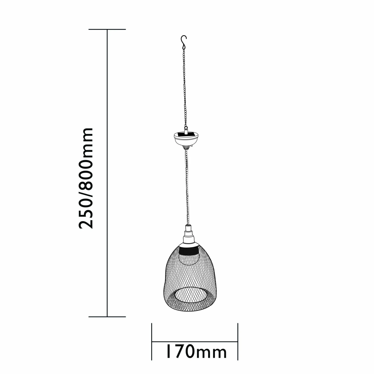 LuxForm Solar Hanglantaarn Salsa 4 LuxForm Solar Hanglantaarn Salsa - Afbeelding 2