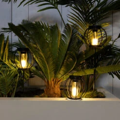 Tuinlampen Set Solar Zwart 3 Stuks 15 Tuinlampen Set Solar Zwart 3 Stuks -Tuingereedschap Winkel 894993s