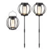 Tuinlampen Set Solar Zwart 3 Stuks -Tuingereedschap Winkel 894993s1