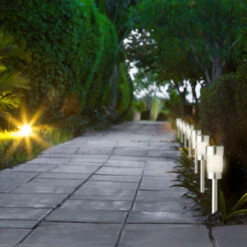 Tuinlampen Set Solar Zilver RVS 10 Stuks -Tuingereedschap Winkel 895823s3