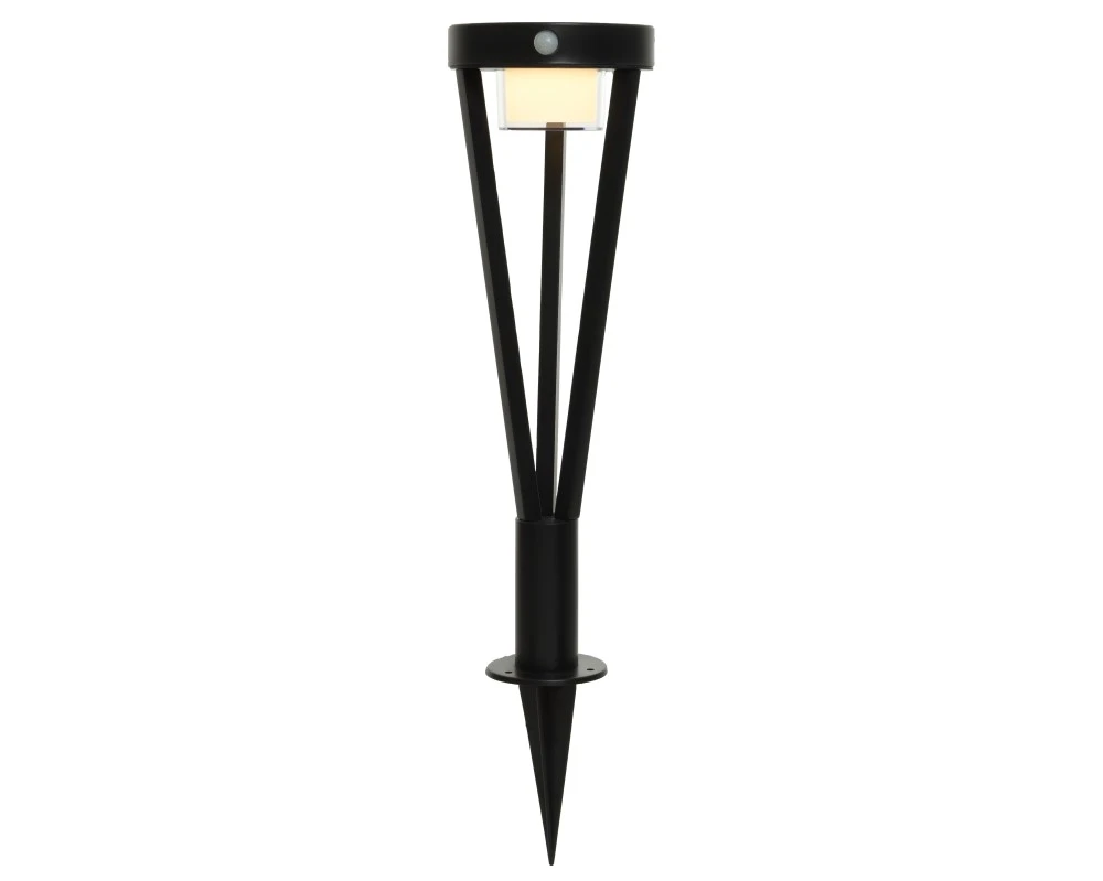 Solar Staande Lamp RVS Zwart Kort 4 Solar Staande Lamp RVS Zwart Kort - Afbeelding 2