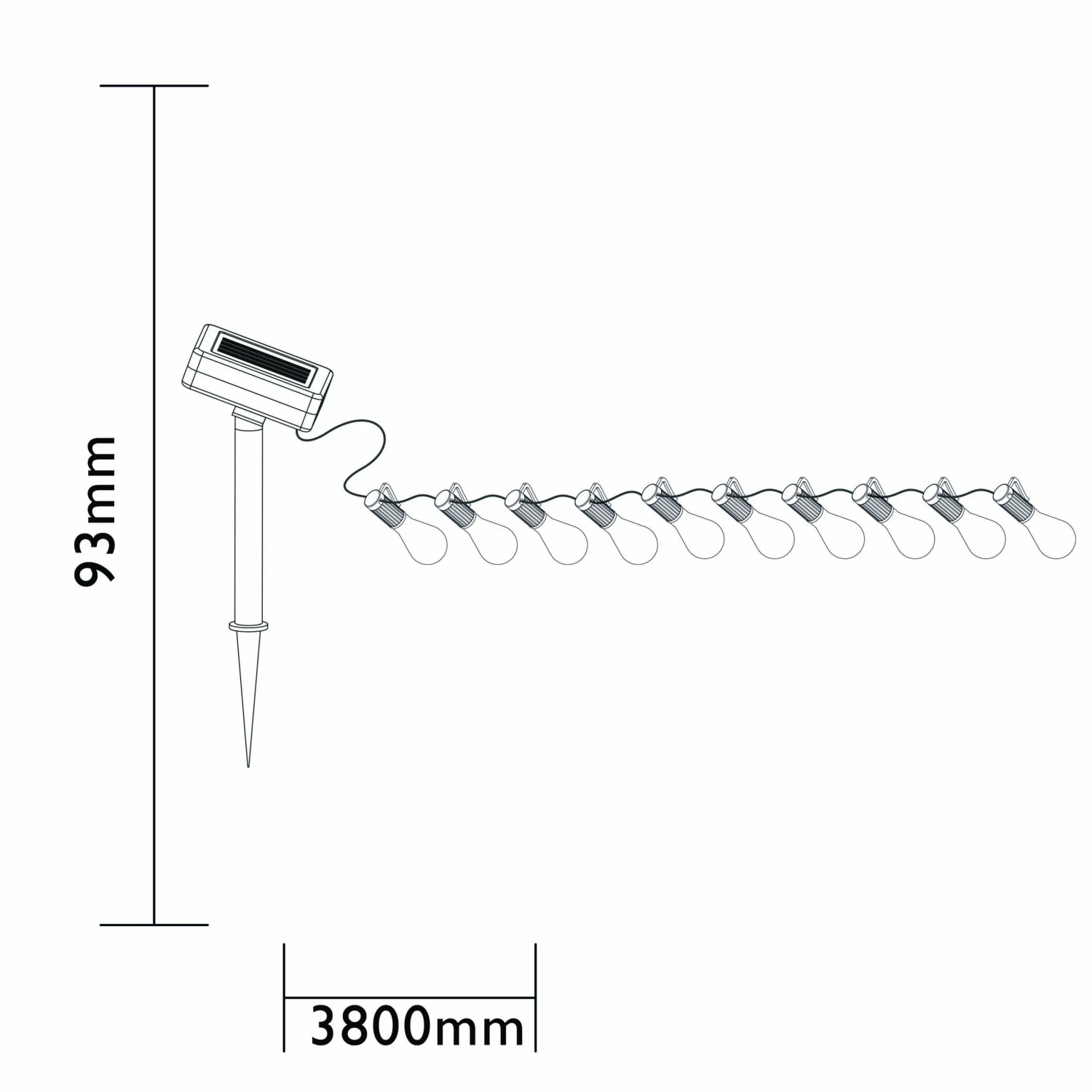 Luxform Solar Party Verlichting Alicante 5 Luxform Solar Party Verlichting Alicante - Afbeelding 3