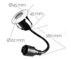 Easy Connect Led Grond Spot Blauw 6 Stuks 7 Easy Connect Led Grond Spot Blauw 6 Stuks -Tuingereedschap Winkel Easy Connect Led grond spot 0.8 w 60 lm Blauw 2