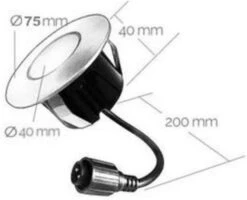 Easy Connect Led Grond Spot Blauw Ø 7,5CM 7 Easy Connect Led Grond Spot Blauw Ø 7,5CM -Tuingereedschap Winkel Easy Connect Led grond spot blauw 2