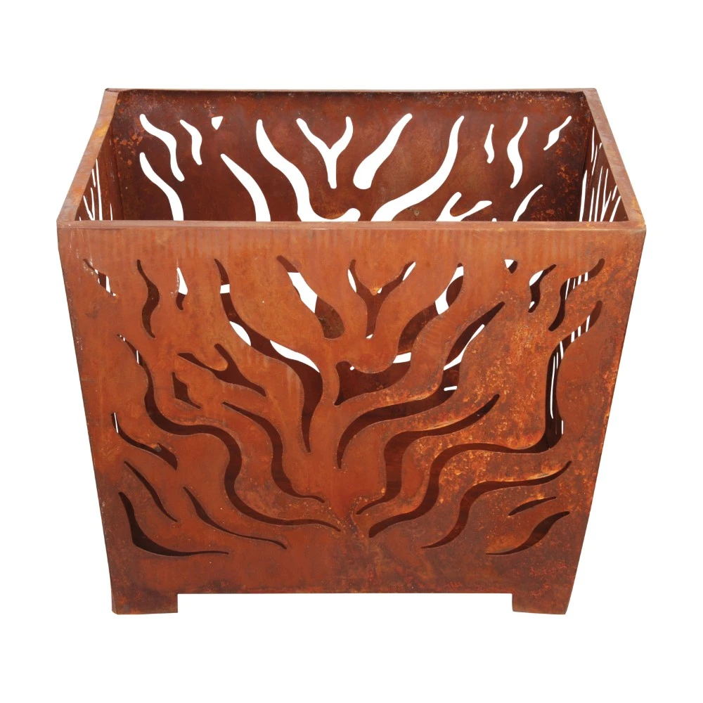 Esschert Vuurkorf Vierkant Roest M 4 Esschert Vuurkorf Vierkant Roest M - Afbeelding 2