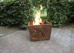 Esschert Vuurkorf Vierkant Roest M 7 Esschert Vuurkorf Vierkant Roest M -Tuingereedschap Winkel FF162 40