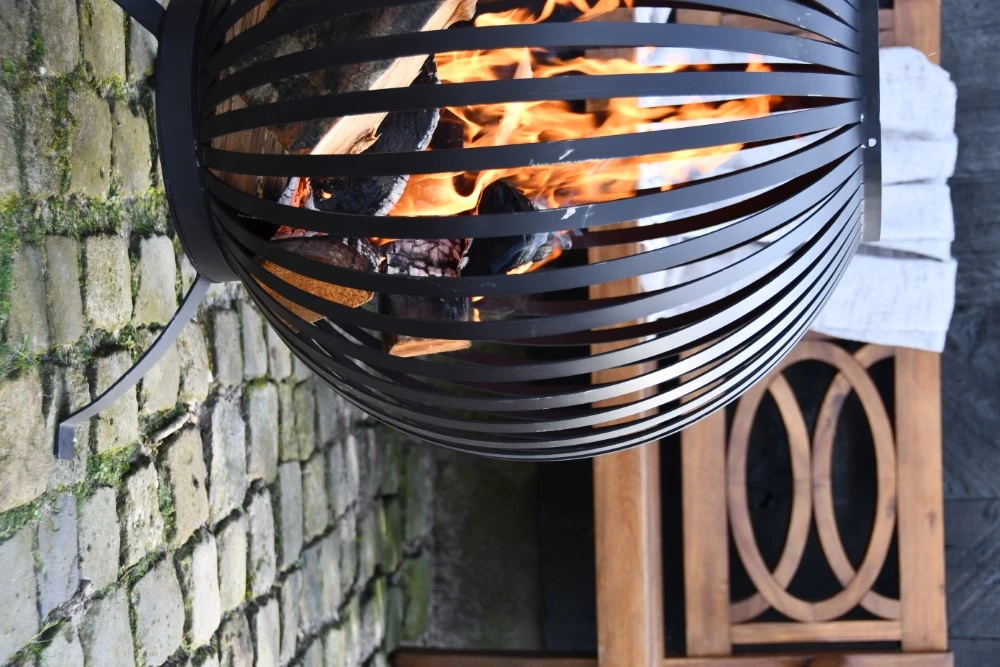 Esschert Vuurbal Strepen Laser Cut Zwart 9 Esschert Vuurbal Strepen Laser Cut Zwart - Afbeelding 7