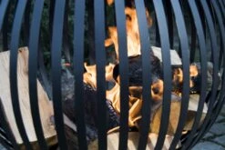 Esschert Vuurbal Strepen Laser Cut Zwart 21 Esschert Vuurbal Strepen Laser Cut Zwart -Tuingereedschap Winkel FF400 45