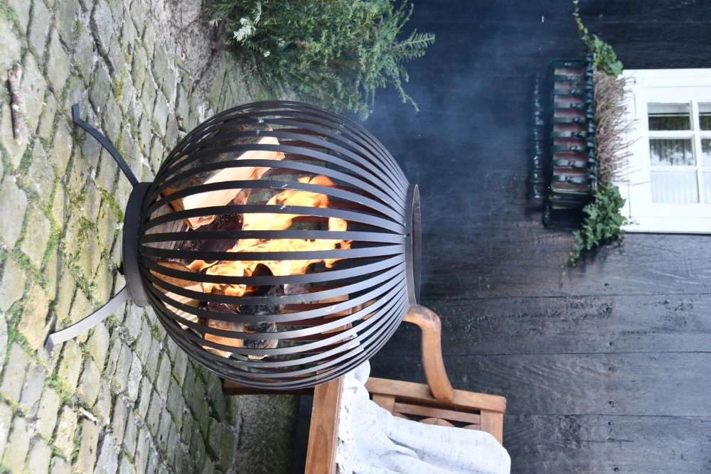 Esschert Vuurbal Strepen Laser Cut Zwart 11 Esschert Vuurbal Strepen Laser Cut Zwart - Afbeelding 9