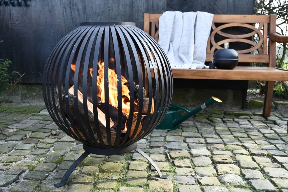 Esschert Vuurbal Strepen Laser Cut Zwart 13 Esschert Vuurbal Strepen Laser Cut Zwart - Afbeelding 11