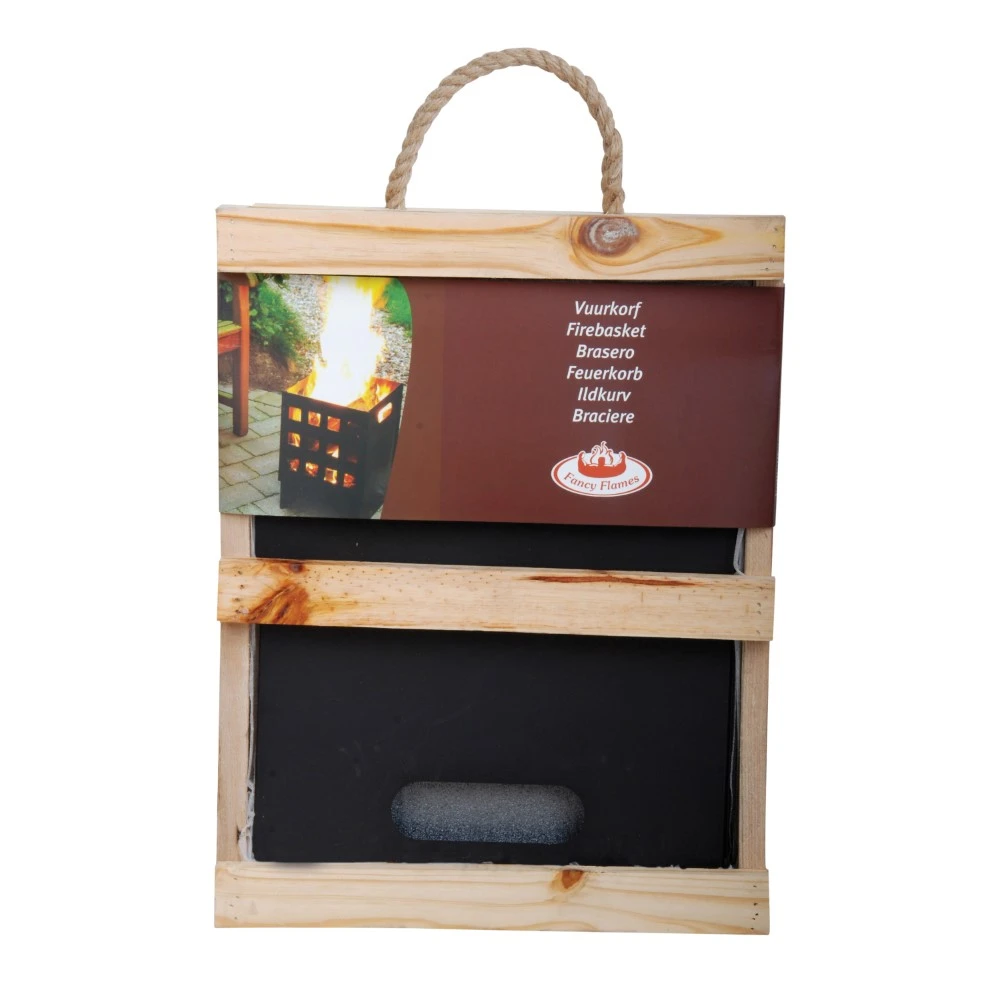 Esschert Vuurkorf Vierkant 30x30x40 4 Esschert Vuurkorf Vierkant 30x30x40 - Afbeelding 2