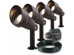 Garden Lights Tuinspot Set Focus LED 4 Stuks 9 Garden Lights Tuinspot Set Focus LED 4 Stuks -Tuingereedschap Winkel GL Focus