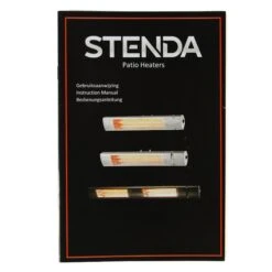 Stenda Terrasverwarmer Calor Sombra 1500 Watt | Terrasheater Matzwart Met Afstandsbediening -Tuingereedschap Winkel Gebruikshandleiding
