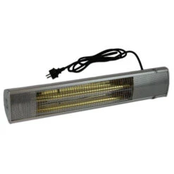 Stenda Terrasverwarmer Calor Cor Prata 1500 Watt | Terrasheater Zilver -Tuingereedschap Winkel Heater schuin 1