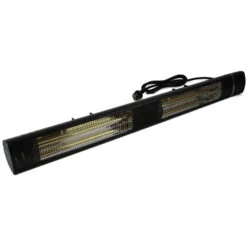 Stenda Terrasverwarmer Calor Sombra 3000 Watt | Terrasheater Zwart Met Afstandsbediening -Tuingereedschap Winkel Heater schuin 3