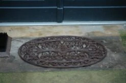 Esschert Deurmat Gietijzer Ovaal 9 Esschert Deurmat Gietijzer Ovaal -Tuingereedschap Winkel LH47 43