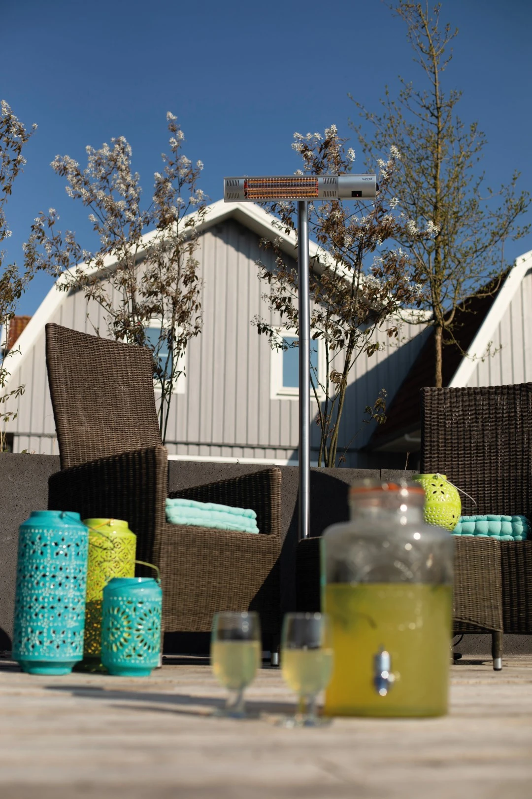 Sunred Terrasverwarmer Royal Diamond Silver Standing 2000 7 Sunred Terrasverwarmer Royal Diamond Silver Standing 2000 - Afbeelding 5