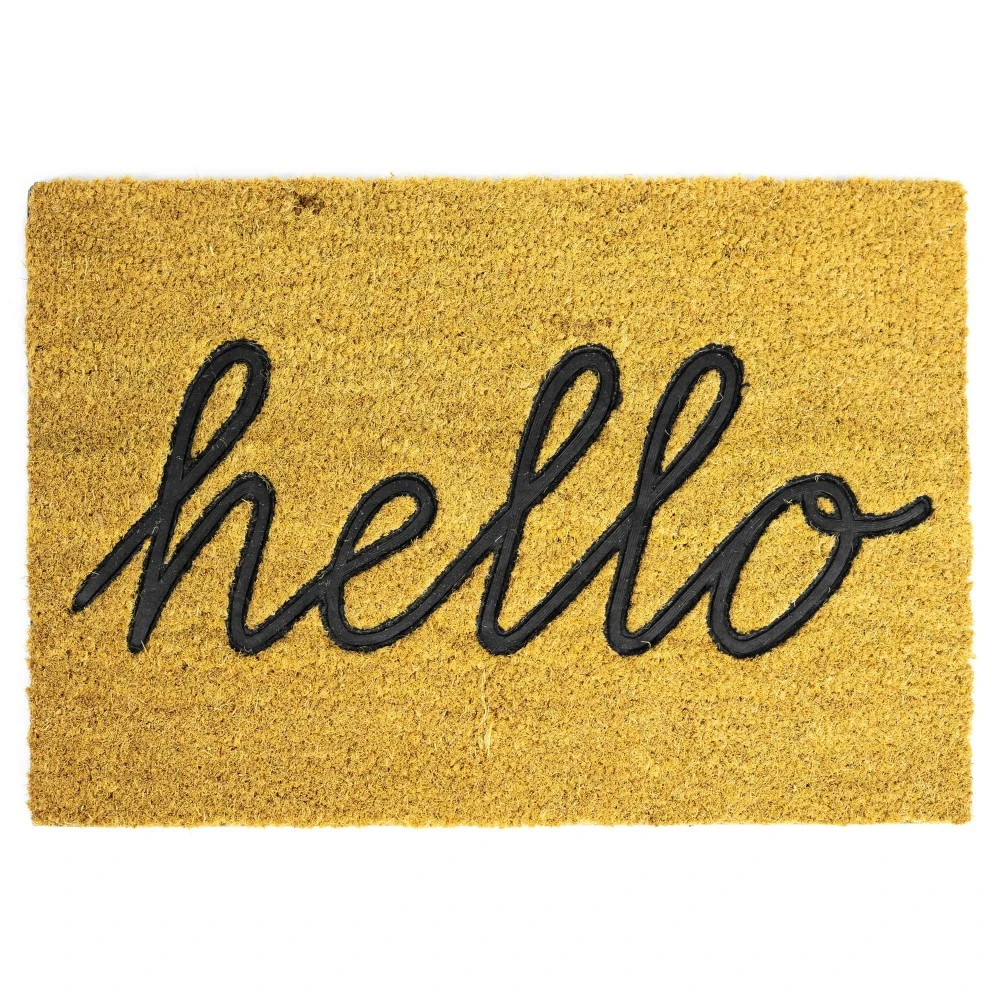 Deurmat Rubber Met Kokos Hello 39 X 60 Cm 3 Deurmat Rubber Met Kokos Hello 39 X 60 Cm