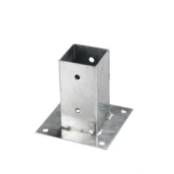 Waelbers Paalhouder Op Plaat Verzinkt 91 X 91 X 150 Mm